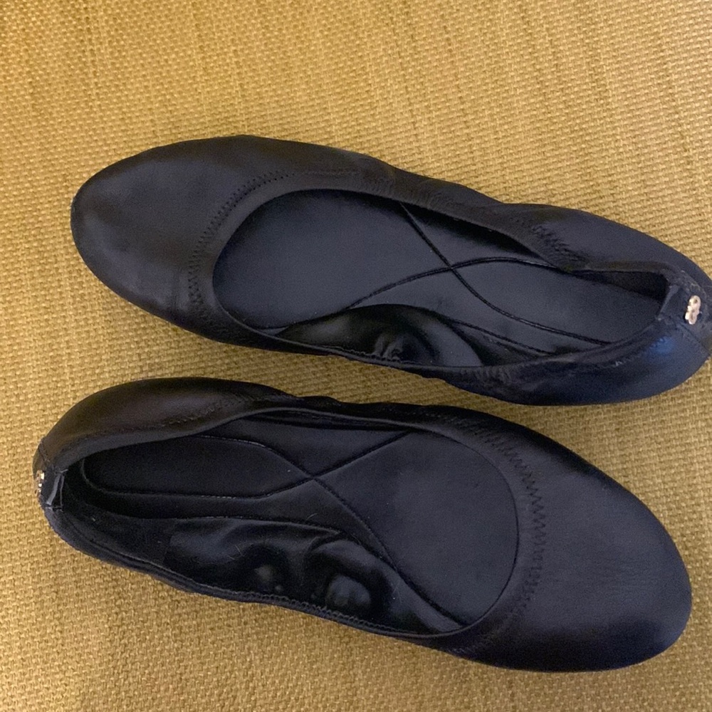Cole Haan black flats ballet style very flexible and comfy.